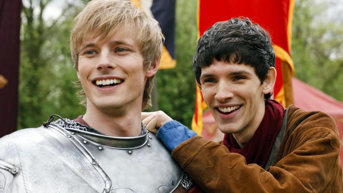 Bradley James and Colin Morgan, Merlin